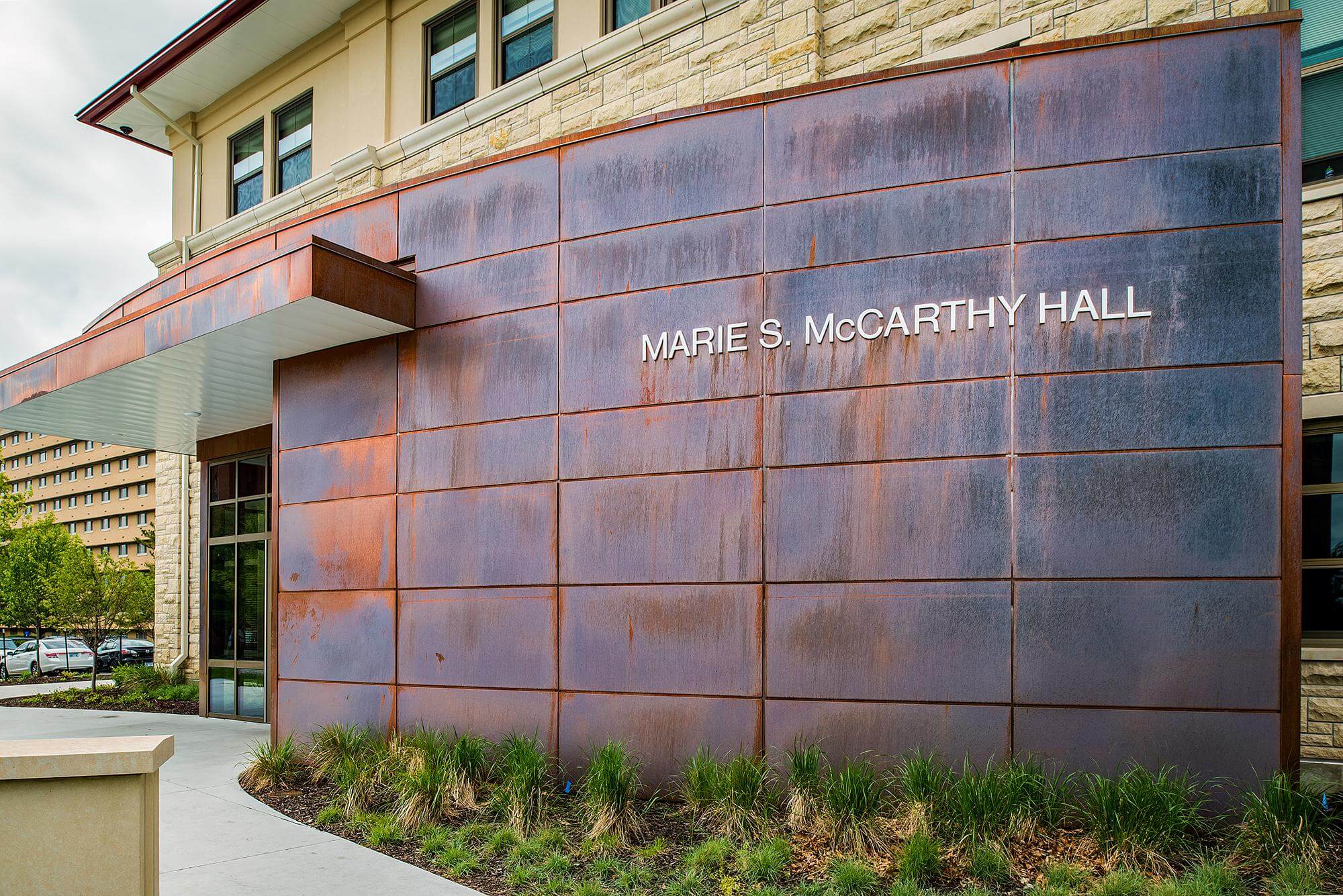 McCarthy-Hall-Exterior-Sign